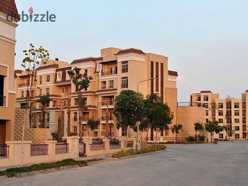 With 863 thousand down payment, own a 141-square-meter apartment with a 149-square-meter garden in front of the airport in Sarai Compound, Mostakbal C 4