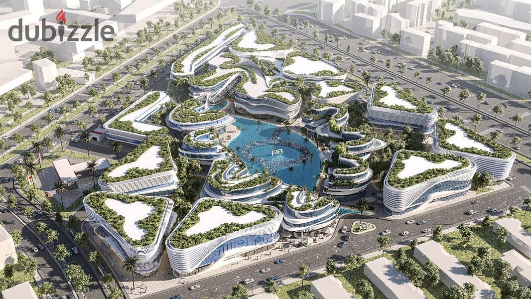 عياده ٧٦. متر في ذا ريفت بيزنس بارك مستقبل سيتي للبيع بدفع مقدم و اقساط علي سنوات the Rift business park Mostakbal City 2