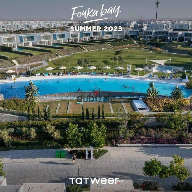 شاليه متشطب فى موقع مميز جدا اطلاله مباشره على البحر فى فوكا باى FOUKA BAY بجوار لافيستا وهاسيندا ويست 6