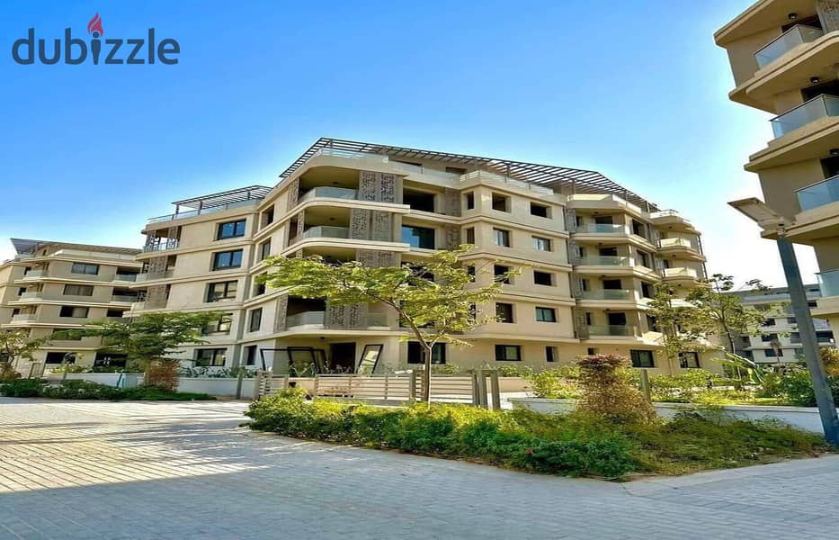 For sale, a finished apartment with immediate receipt in the heart of October, Badya Palm Hills Compound 7