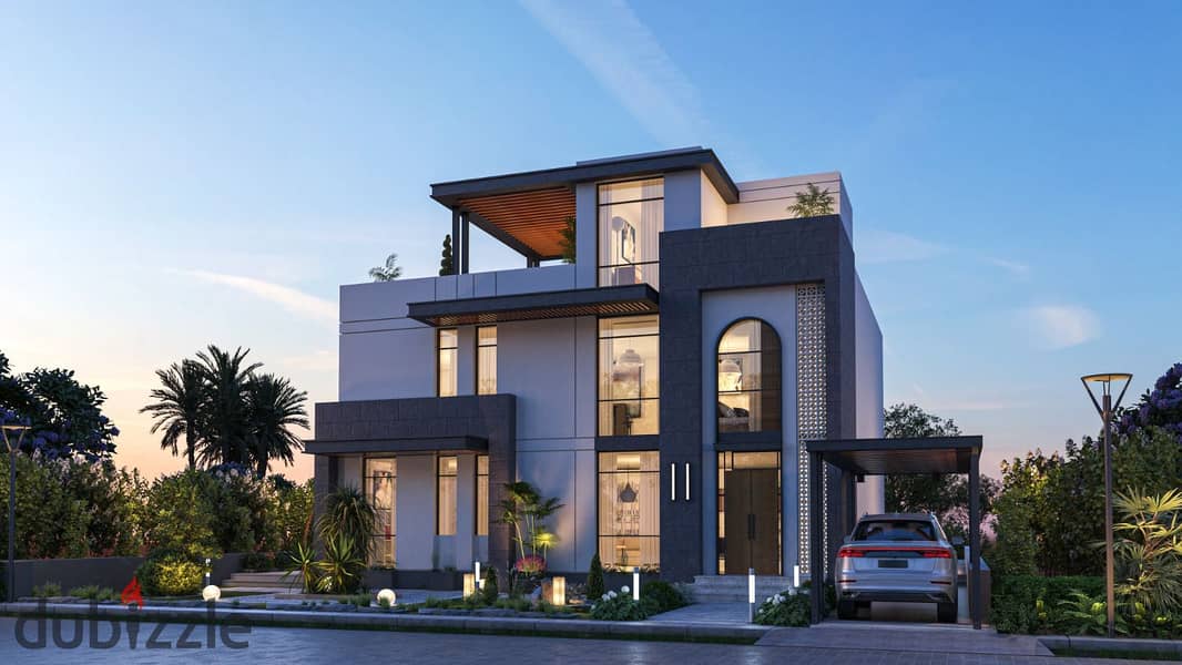 Enjoy a standalone villa in a prime location in Sheikh Zayed, adjacent to SODIC and Emaar 2