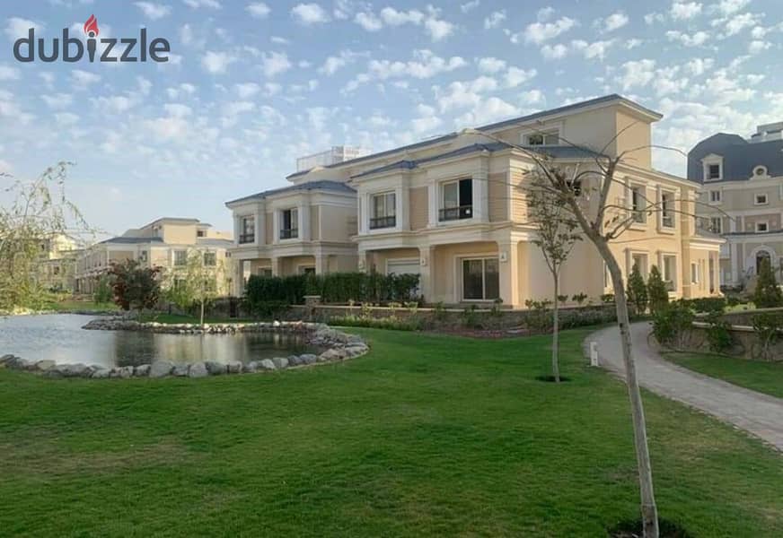 View and live immediately in the last villa with a private swimming pool in Mountain View October Park, with installments over 7 years 0