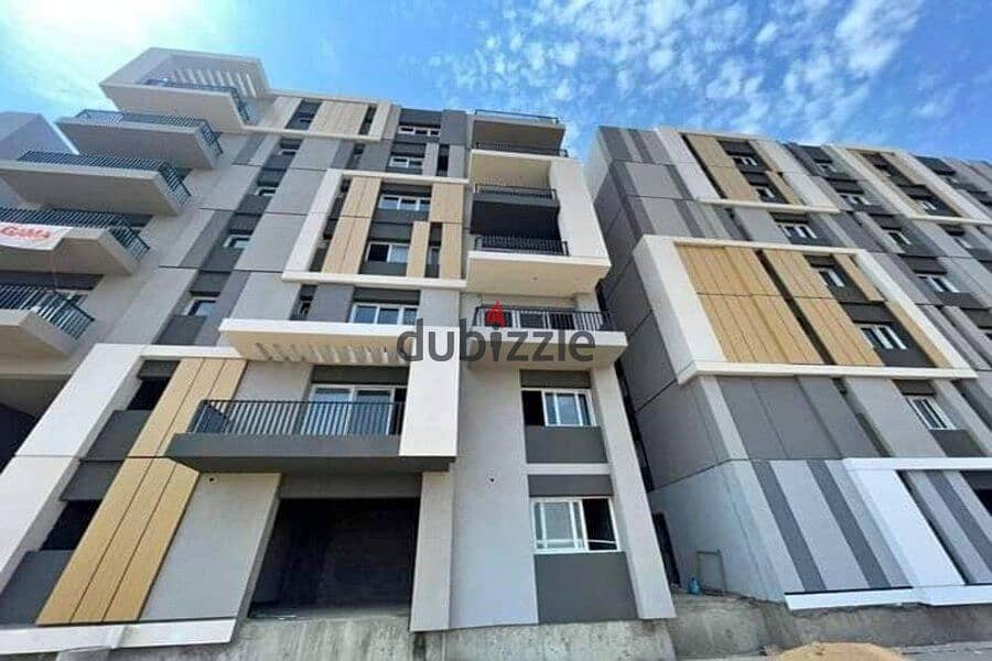 Apartment with garden for sale in Hassan Allam Hap Town Compound Mostaqbal 9