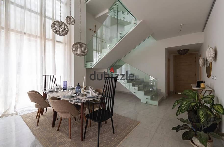 Apartment fully finished ready to move for sale in Alborouj compound 5