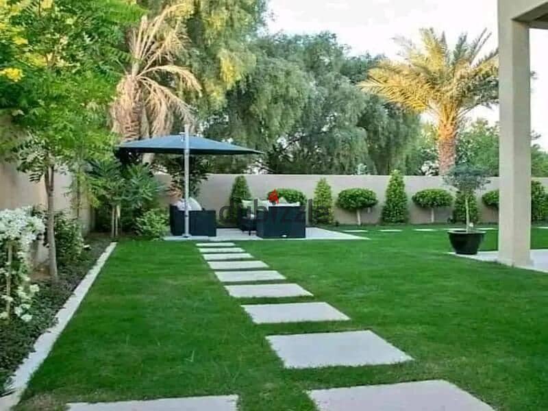 Villa with garden open view for sale in Sarai New Cairo beside Madinaty directly on suez road 5