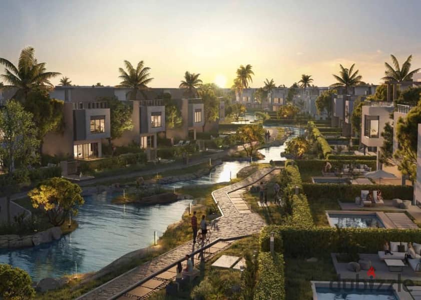 امتلك اخر فيلا 406 متر بحمام سباحه خاص بالتقسيط علي 8 سنين في THE CROWN PALM HILLS الشيخ زايد 3