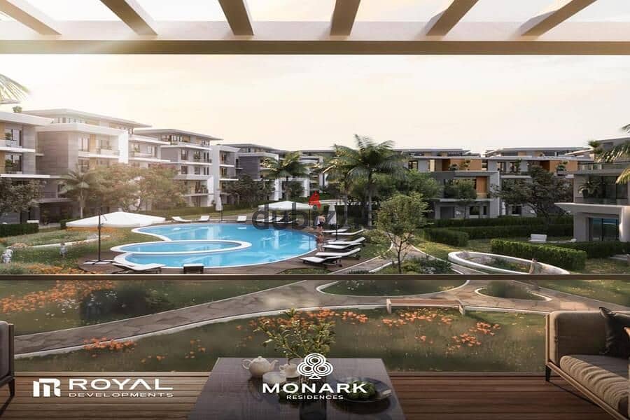 امتلك شقتك باطلاالة مباشرة على مدينتي و قريب من الجامعه الامريكية Monark Mostakbal City 7