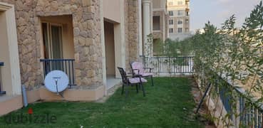 Ground floor apartment for rent with a private garden in 90 Avenue Compound, fully furnished 0