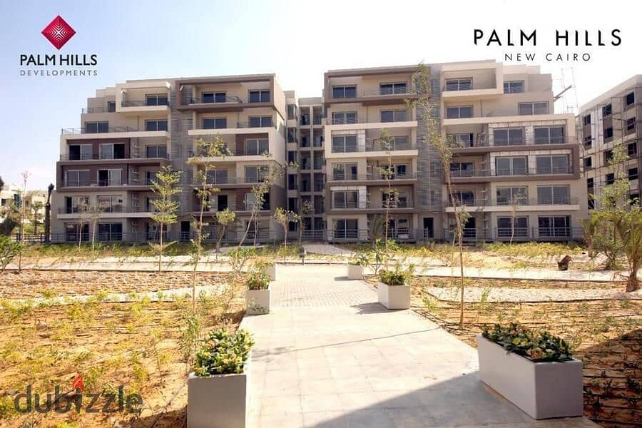 Two-room apartment in the newest phase of Palm Hills New Cairo, fully finished. Palm Hills New Cairo 6