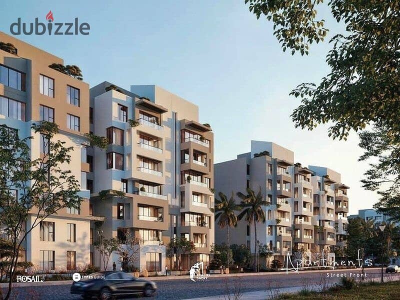 شقة مميزة للبيع متشطبة بالكامل في كمبوند روسيل سيتي  Rosail City Mostakbal City 9