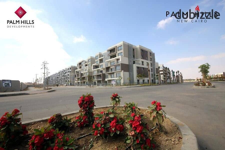 Two-room apartment in the newest phase of Palm Hills New Cairo, fully finished. Palm Hills New Cairo 9