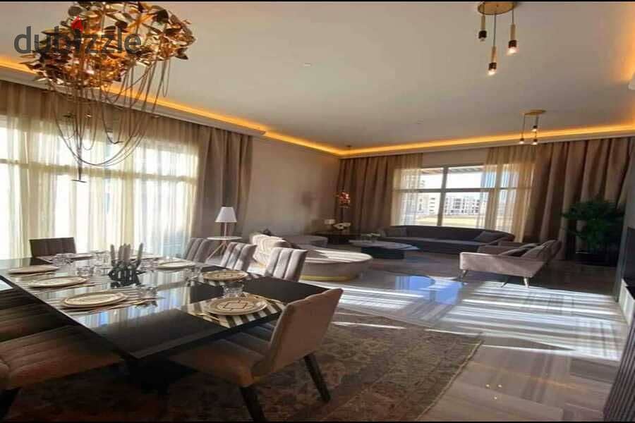 للبيع في الجولدن سكوير شقه متشطبة بالتكيفات و المطبخ من حسن علام Hassan Alaam Compound 8