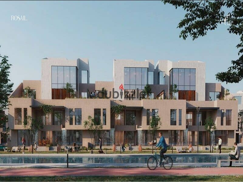 For sale a townhouse villa in Mostakbal City directly in front of Madinaty 215m in Rosail City Compound 0