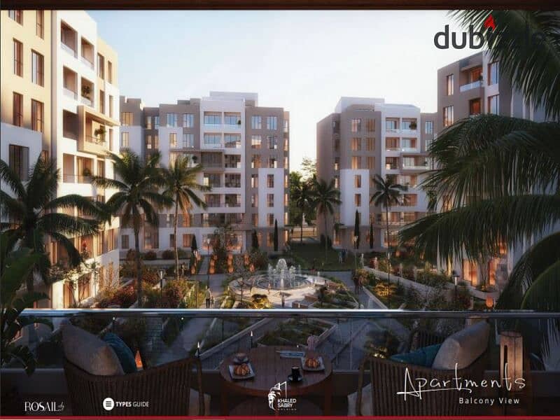 For sale 215 meters a townhouse villa in Mostakbal City directly in front of Madinaty in Rosail City Compound 4