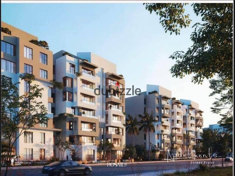 For sale a apartment in Mostakbal City 205m directly in front of Madinaty in Rosail City Compound 5