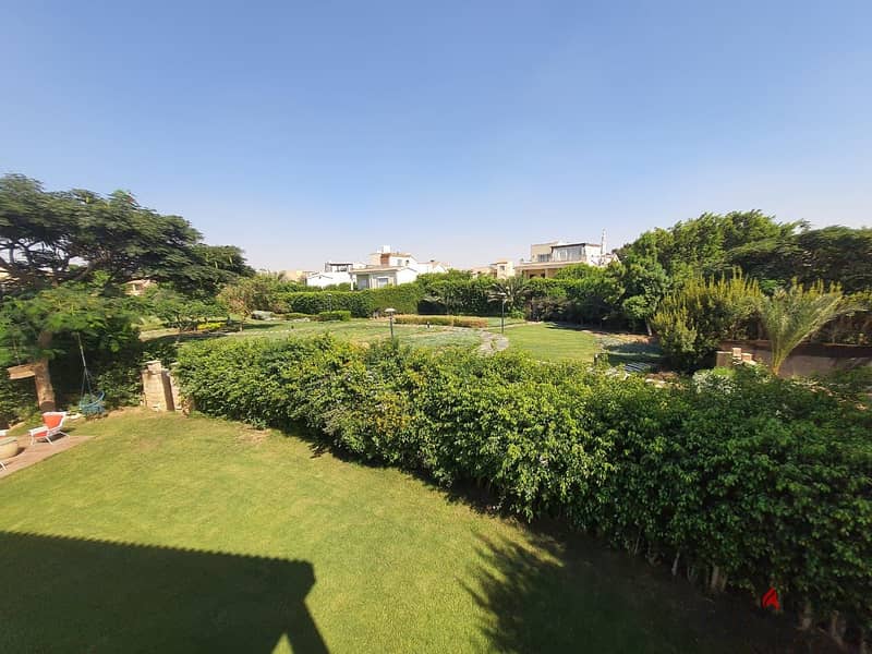 For sale Standalone villa, 353m with super luxury finishes, the highest distinction, overlooking the wide garden, in the first phase in madinaty 25