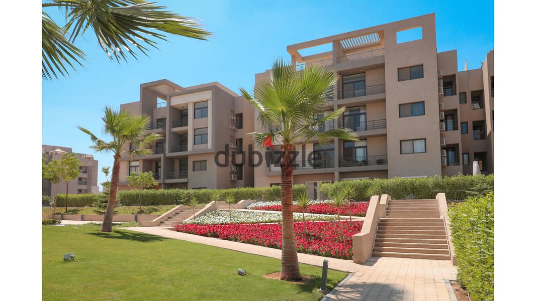 Apartment 195m with Garden for sale fully finished with Acs in installments Fifth Square Almarasem 1