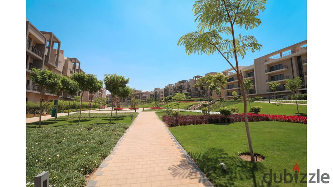 Apartment 195m with Garden for sale fully finished with Acs in installments Fifth Square Almarasem 8