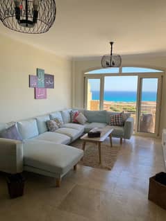 شالية للبيع 3 غرف تشطيب سوبر لوكس فوري علي البحر دايركت في تلال العين السخنه chalet 3 bedroom panoramic sea view finished in Telal AlSokhna 0