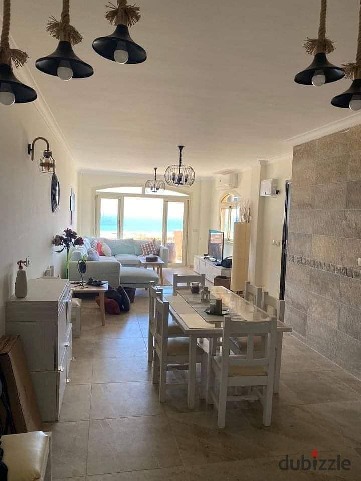 شالية للبيع 3 غرف تشطيب سوبر لوكس فوري علي البحر دايركت في تلال العين السخنه chalet 3 bedroom panoramic sea view finished in Telal AlSokhna 1