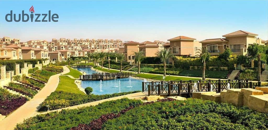 فيلا بحري لقطة علي البحيرة مباشرة في ستون بارك التجمع الخامس Villa 4BRS Bahari in Stone Park Katameya minutes from Auc 8