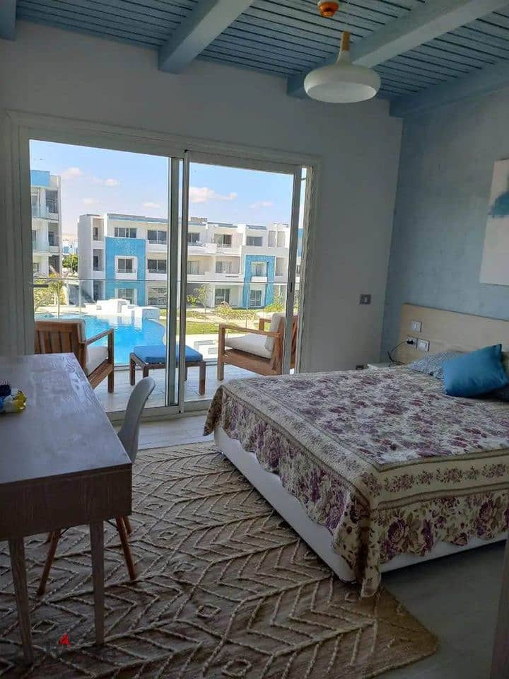 شالية 140م Sea View+Lagoon View للبيع بالساحل الشمالي قرية Solt عالبحر 3