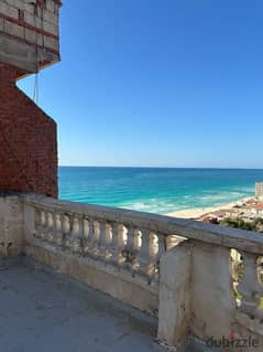 Roof apartment for sale with FULL SEA VIEW and fully finished 120 SQM and 120 SQM roof 3 bedrooms 2 bathrooms 0