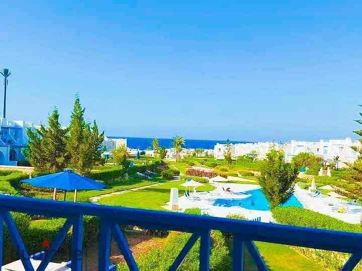 شالية 125م Sea View+Pool View للبيع الساحل الشمالي - قرية ماونتن فيو عالبحر 3