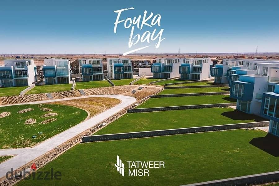 شالية بالتكيفات والفرش 140م متشطب بقرية Fukaa Bay الساحل الشمالي بالتقسيط للبيع 4