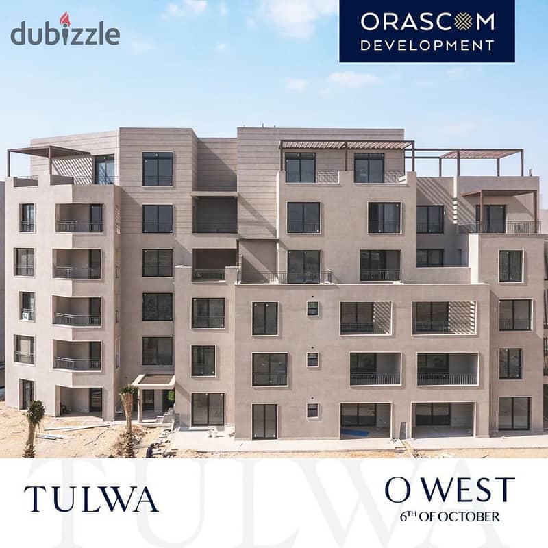 duplex for sale in installments with immediate receipt in O West October Compound from Engineer Samih Sawiris in the best location in October 1