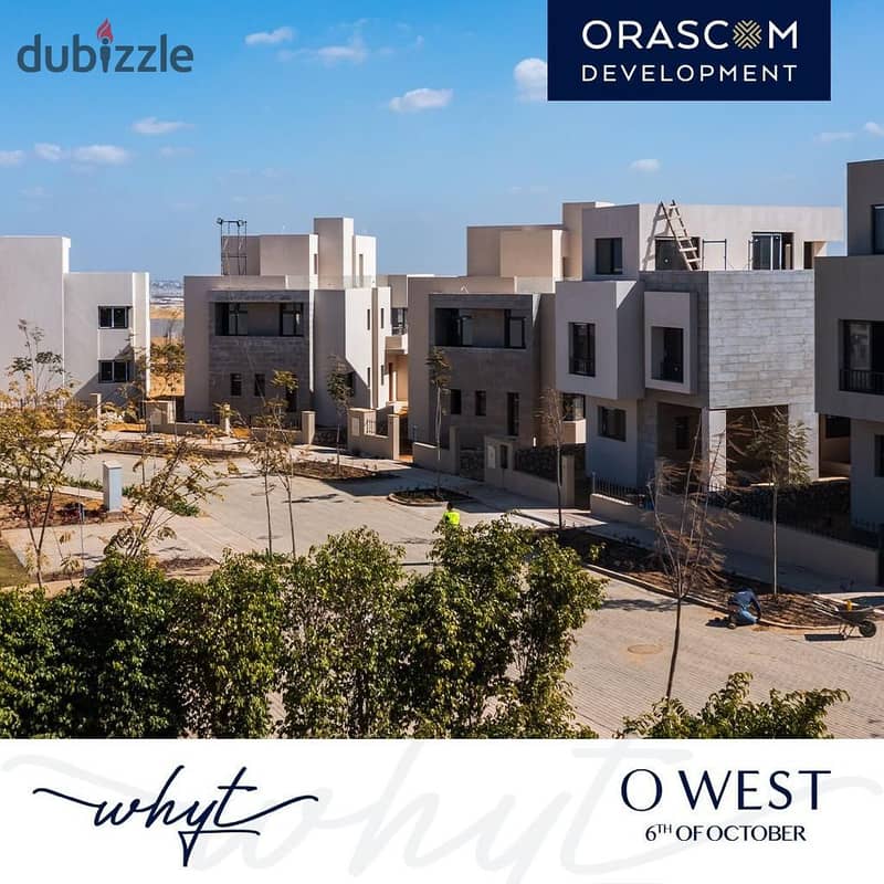 duplex for sale in installments with immediate receipt in O West October Compound from Engineer Samih Sawiris in the best location in October 11