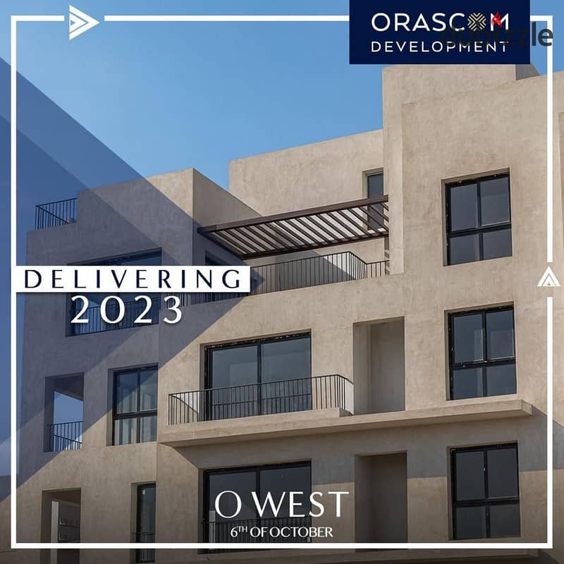 duplex for sale in installments with immediate receipt in O West October Compound from Engineer Samih Sawiris in the best location in October 15