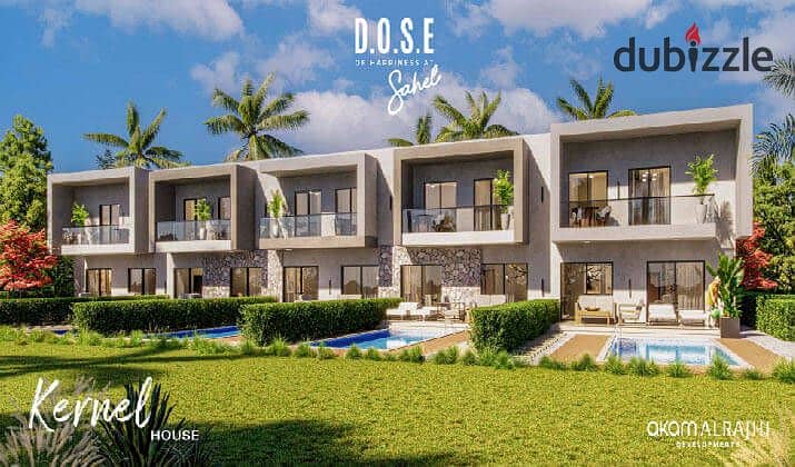 Own your opulent chalet and spend the summers in Dose, North Coast, associated with Akam Al Rajhi Company, in easy installments spread out over 8 year 6