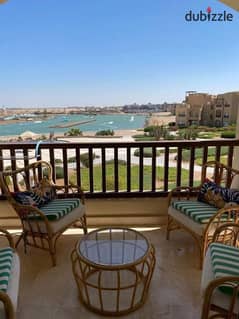 apartment 109m for sale in El Gouna, finished with air conditioners and kitchen