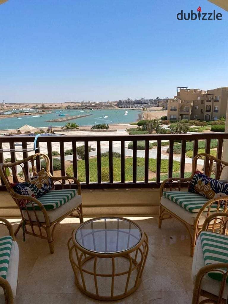 apartment 109m for sale in El Gouna, finished with air conditioners and kitchen 0