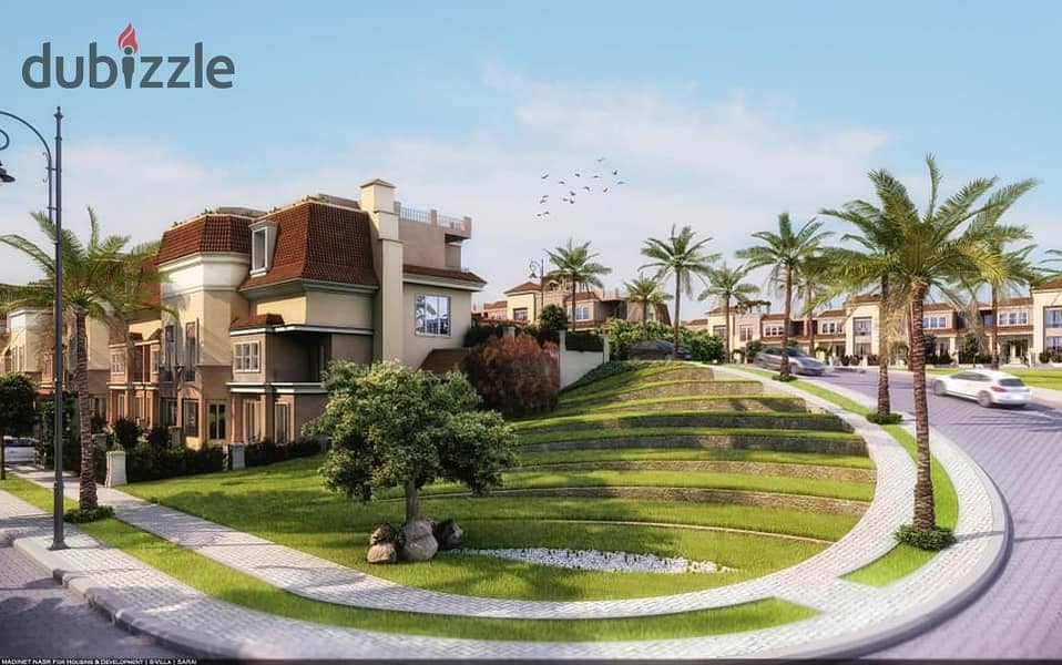 Apartment for sale in installments in Sarai Compound on Suez Road and directly next to Madinaty 2