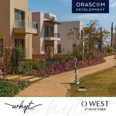 Apartment for sale in installments with immediate receipt in O West October Compound from Engineer Samih Sawiris in the best location in October