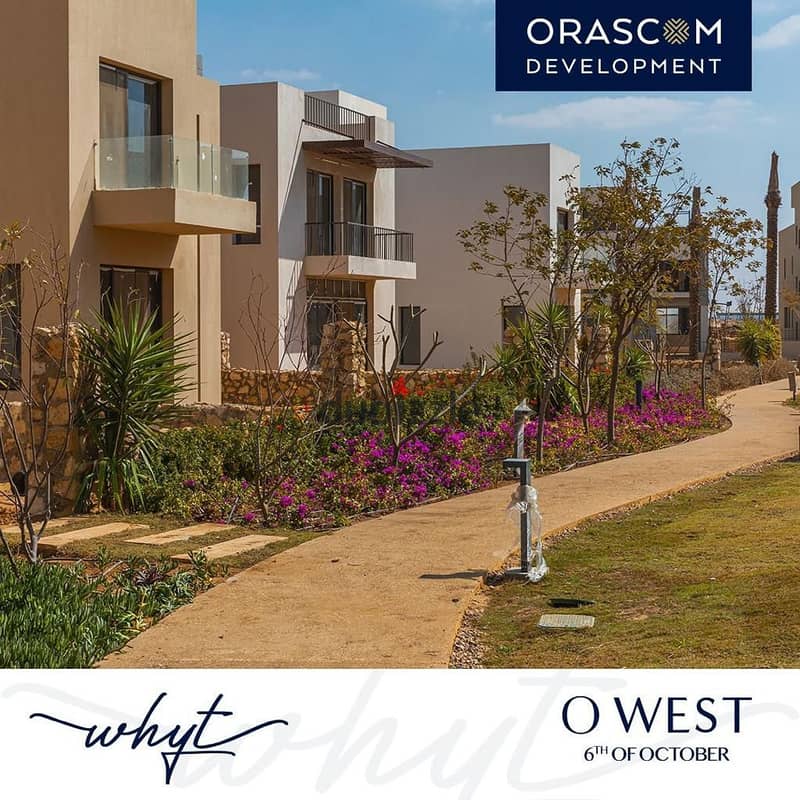 Apartment for sale in installments with immediate receipt in O West October Compound from Engineer Samih Sawiris in the best location in October 0