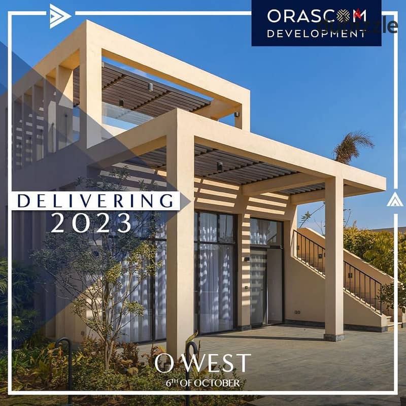 Apartment for sale in installments with immediate receipt in O West October Compound from Engineer Samih Sawiris in the best location in October 1