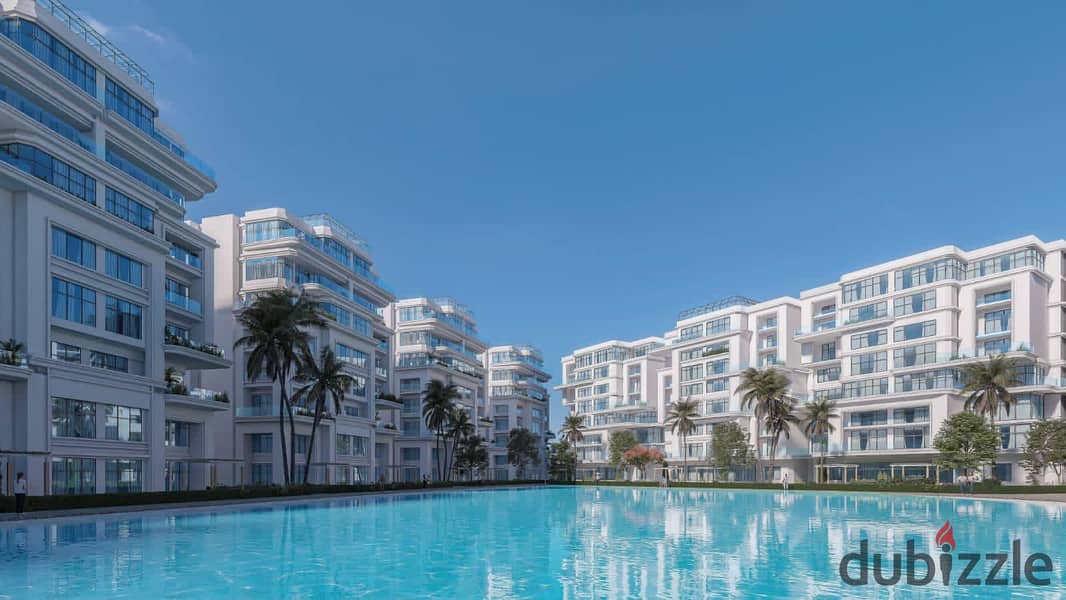 Apartment 150 m for sale directly on the lagoon in Lumia, the New Administrative Capital 3