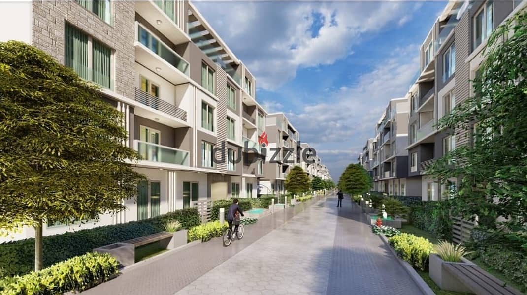 In front of Al Waha Hotel, a studio with a daily return in dollars for sale with a down payment of 280 thousand in an already built compound (view now 4