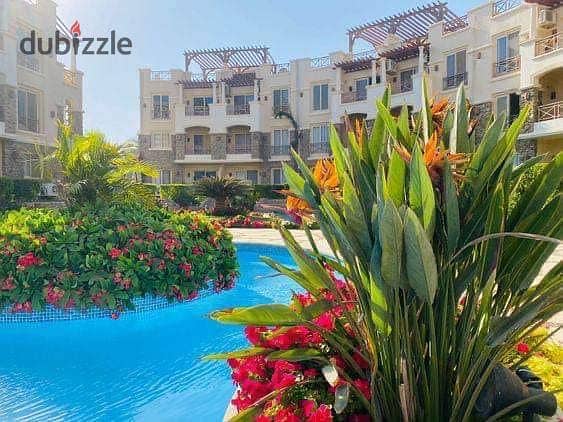 شالية 110م غرفتين ب 4.800. 000 كاش في بلو بلو العي السخنه Pool View + Lagoon View 7