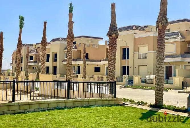 اس فيلا S Villa مساحة 212م بمقدم 2 مليون واخده Full Garden View تحفــة - كمبوند سراي - sarai 0