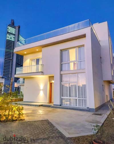 فيلا للبيع عاللاجون مباشرة Panorama Sea View بالعلمين الجديدة امام الابراج - استلام فوري متشطب