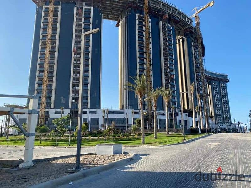 146 sqm apartment with air conditioners, sea view and lagoon in El Alamein Towers 6