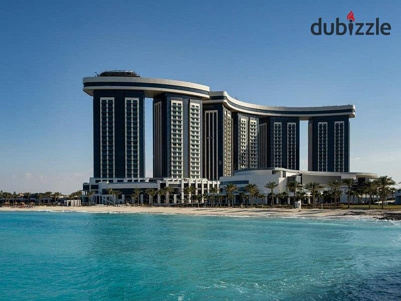 146 sqm apartment with air conditioners, sea view and lagoon in El Alamein Towers 9