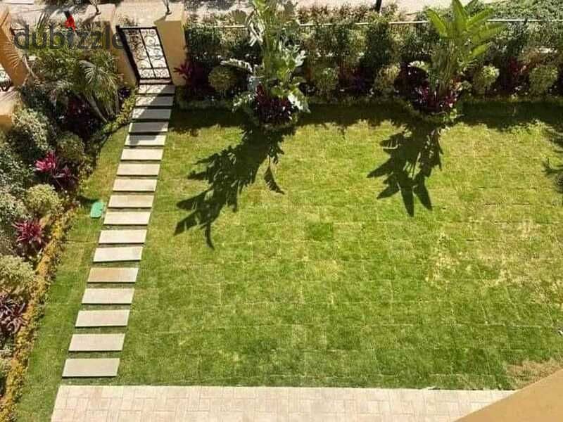 Apartment 131 m + large private garden 131 m wall in wall  Madinaty 2