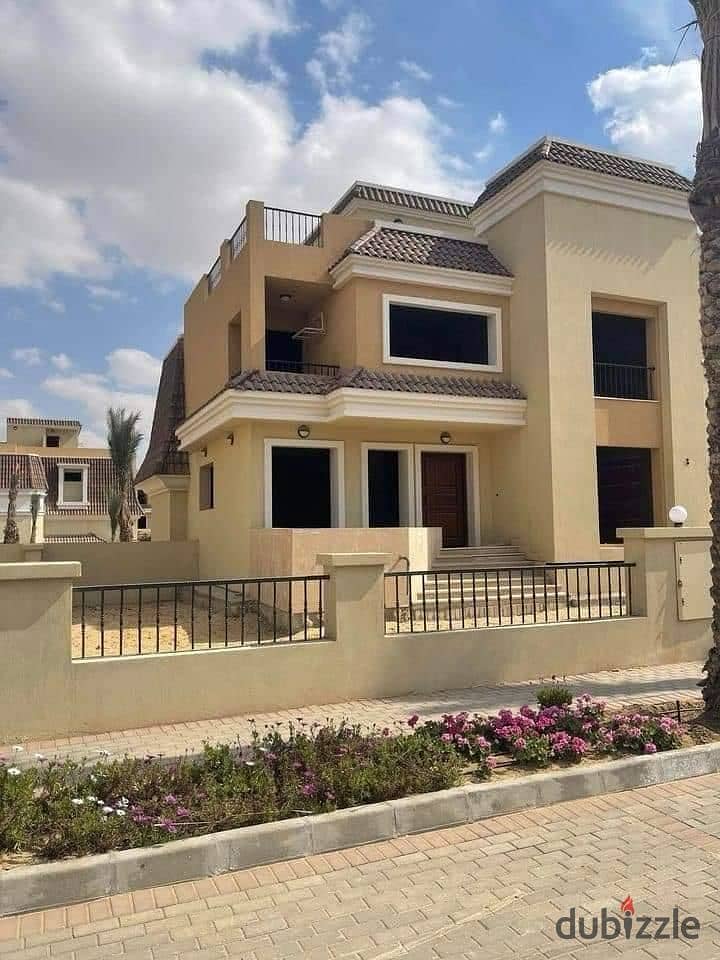 For sale Standalone 206m with garden and Roof on Suez Road, DP 1.3M and installments 4