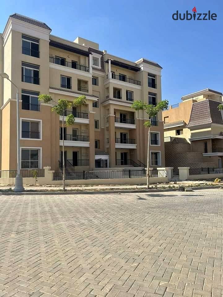 Apartment for sale 147m 3BR view On landscape in SARAI Compound - New Cairo 1