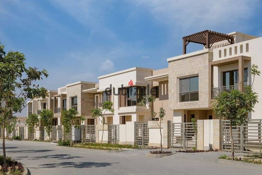 The last townhouse villa for sale in Taj City Compound in the best phase of Origami Golf 9